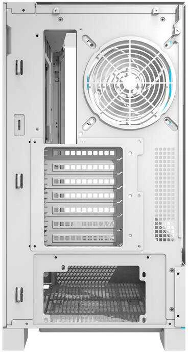 Darkflash DY450 PRO kompiuterio dėklas su ventiliatoriumi (baltas)