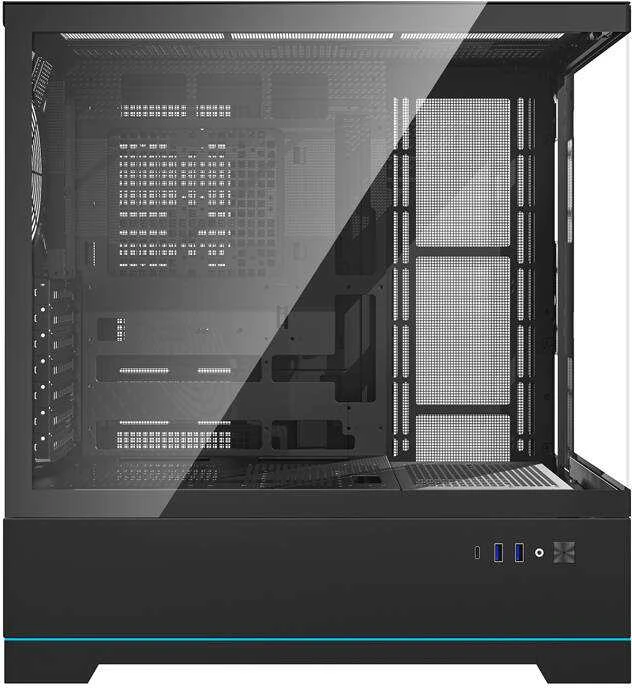 Darkflash DY451 kompiuterio dėklas be ventiliatorių (juodas)