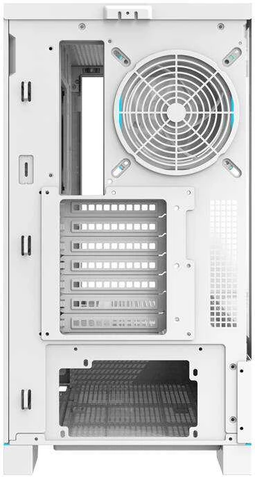 Darkflash DY451 PRO kompiuterio dėklas su ventiliatoriumi (baltas)
