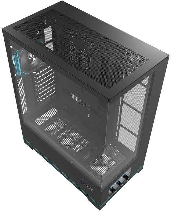 Darkflash DY451L PRO kompiuterio dėklas su ventiliatoriumi (juodas)