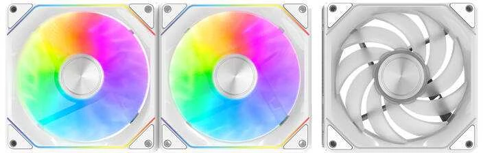 Darkflash Gauss G24 ventiliatoriai su RGB apšvietimu