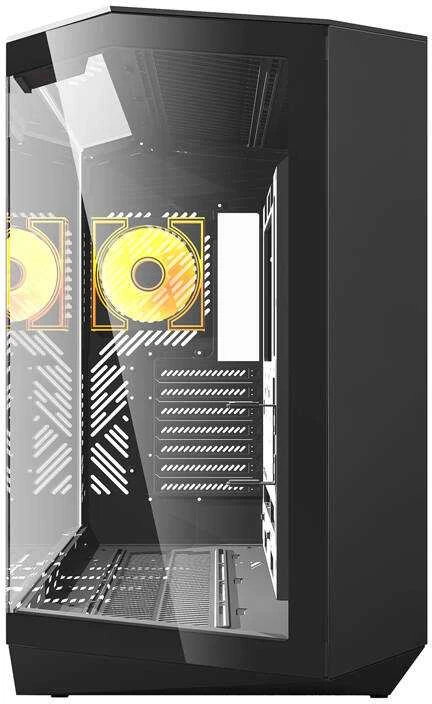 Darkflash kompiuterio dėklas DY470 4 ventiliatoriai (juodas)