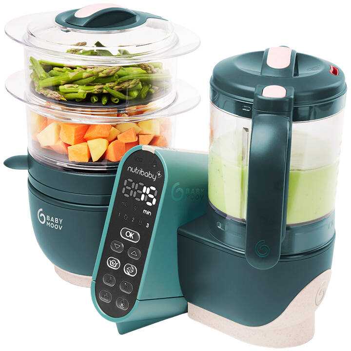 Daugiafunkcis virtuvės kombainas Babymoov Nutribaby 6-in-1, Žalios spalvos