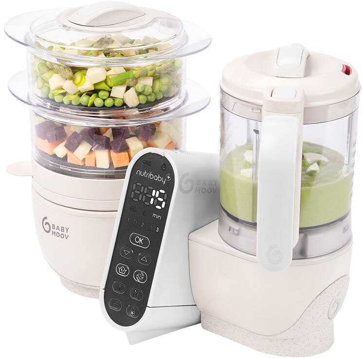 Daugiafunkcis virtuvės kombainas Babymoov Nutribaby(+) 6-in-1 (smėlio spalvos)