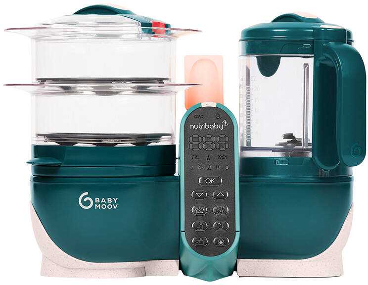 Daugiafunkcis virtuvės kombainas Babymoov Nutribaby 6-in-1, Žalios spalvos