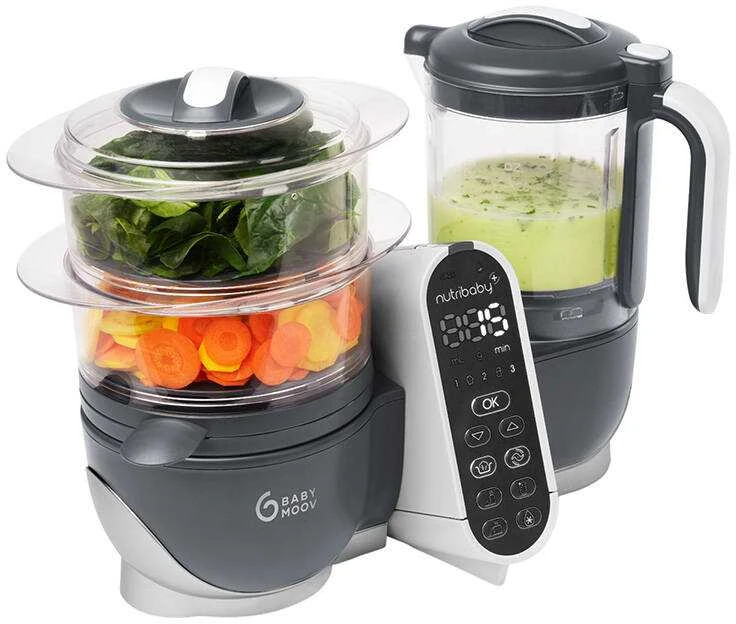 Daugiafunkcis virtuvės kombainas Babymoov Nutribaby(+) 6-in-1 (pilkas)
