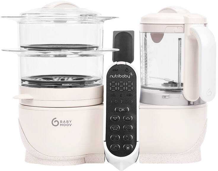 Daugiafunkcis virtuvės kombainas Babymoov Nutribaby(+) 6-in-1 (smėlio spalvos)