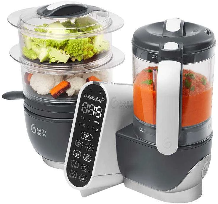 Daugiafunkcis virtuvės kombainas Babymoov Nutribaby(+) 6-in-1 (pilkas)