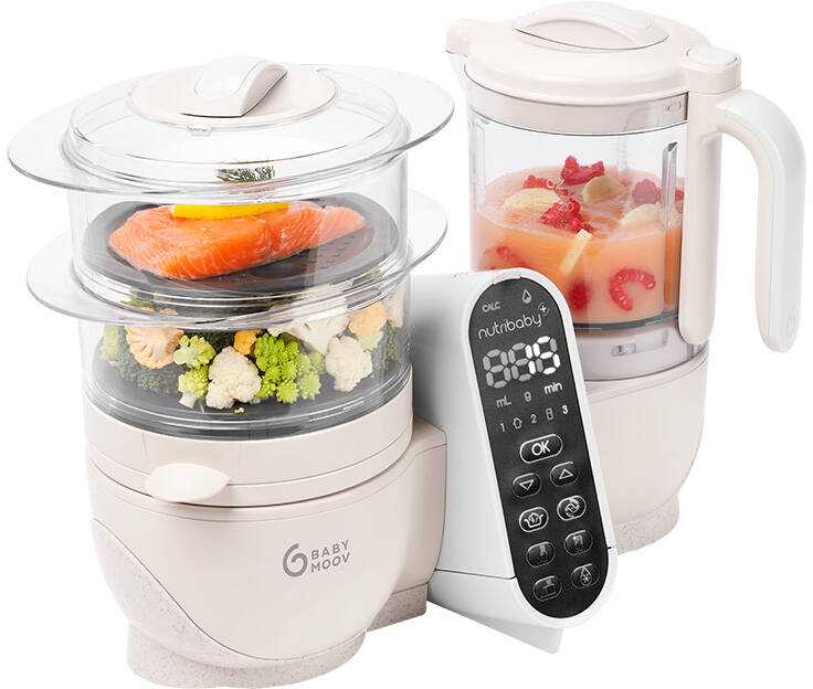 Daugiafunkcis virtuvės kombainas Babymoov Nutribaby(+) 6-in-1 (smėlio spalvos)