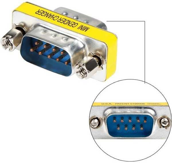 Oem DB9 nuoseklusis adapteris – vyris – kištukas – adapteris