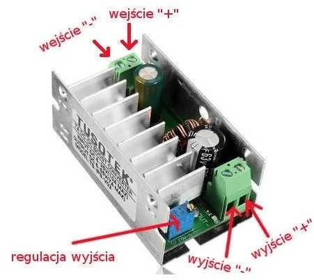 Oem DC-DC keitiklis 200W - 10A/ 7-55V - STEP-UP - didėjanti įtampa.
