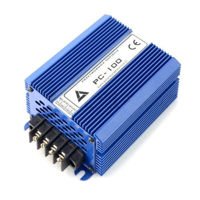 DC / DC padidinimo / sumažinimo keitiklis AZO Digital PC-100-24V 10-30V / 24V 100W