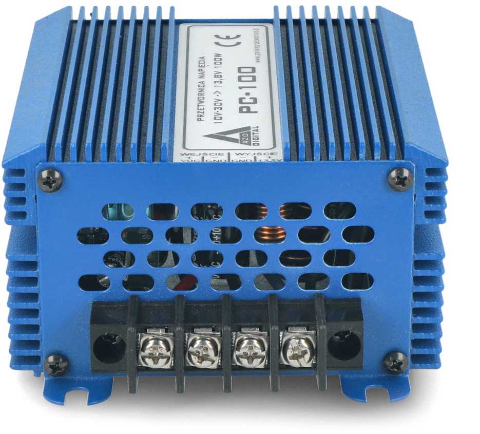 DC / DC pakopinis / žemas keitiklis AZO Digital PC-100-12V 10-30V / 12V 100W
