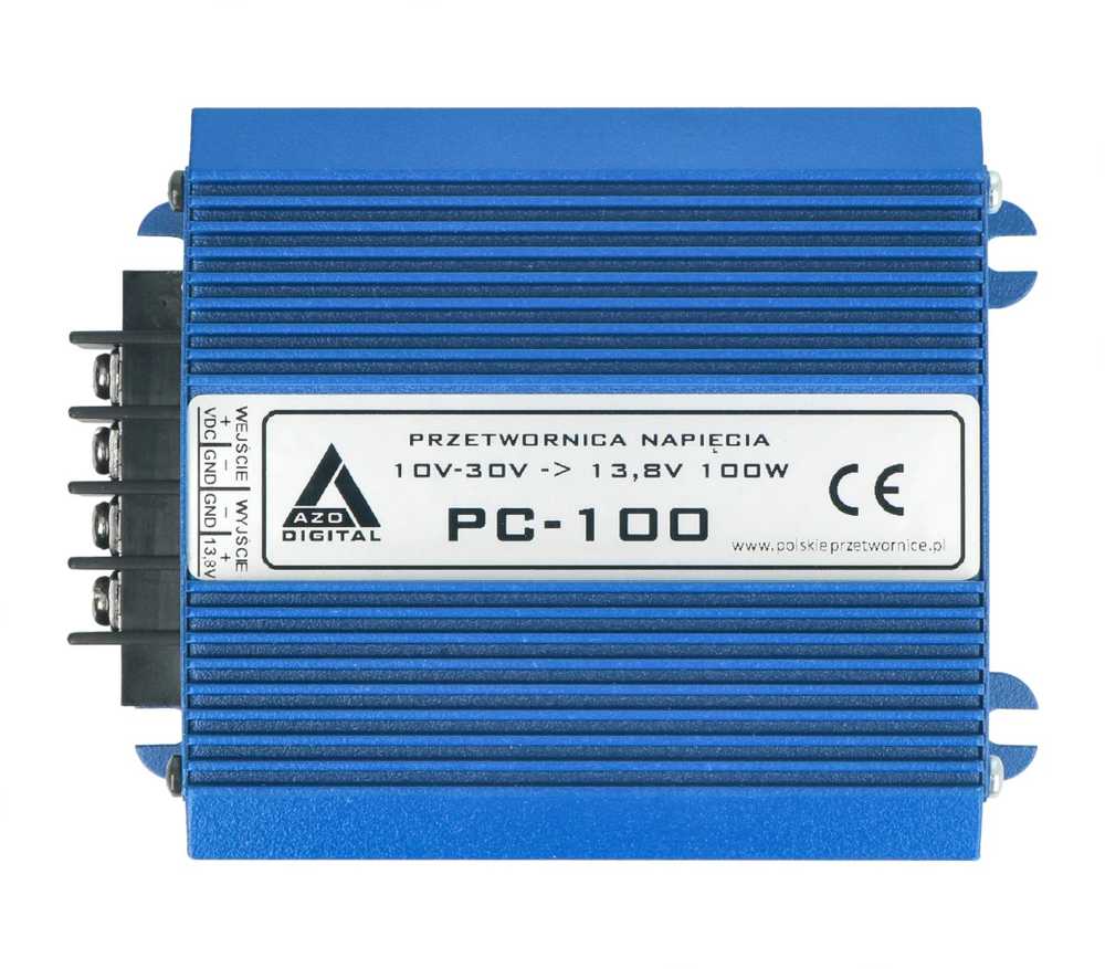 DC / DC pakopinis / žemas keitiklis AZO Digital PC-100-12V 10-30V / 12V 100W