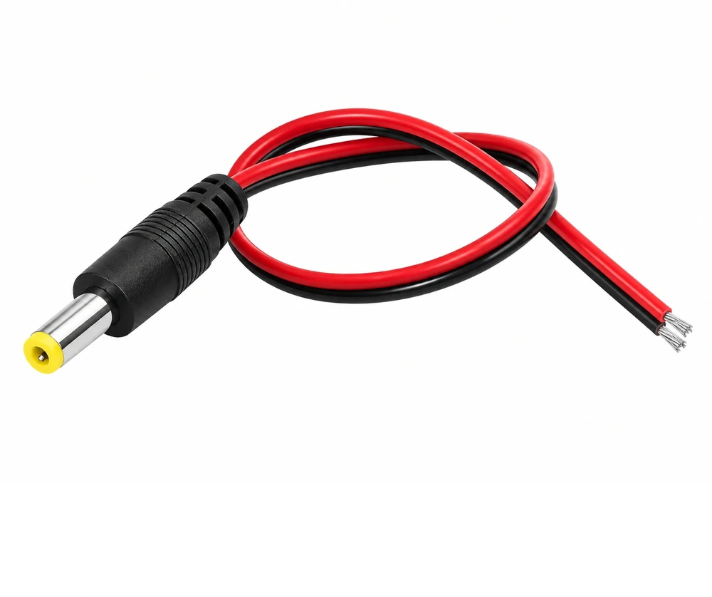 DC Pigtail kištukas 5.5/2.1 mm ant