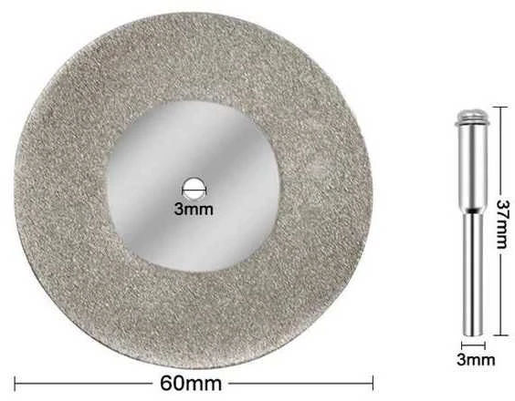 Oem Deimantinis diskas 60 mm - Diskinis pjūklas metalas - stiklas - akmuo - Dremel