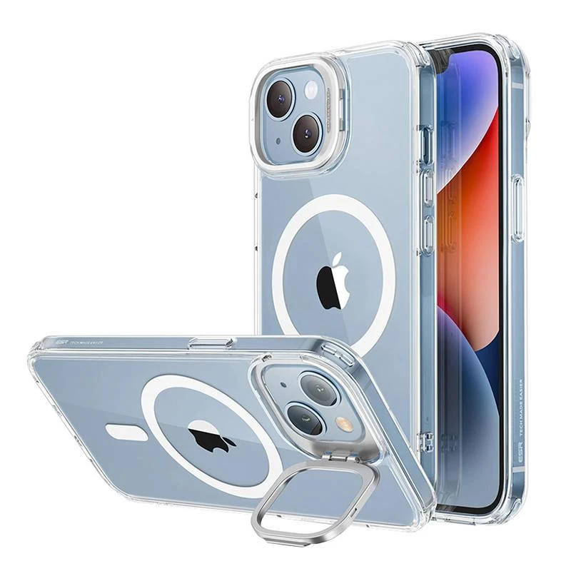 Dėklas ESR Classic Kickstand, skirtas iPhone 14, Magsafe (skaidrus)