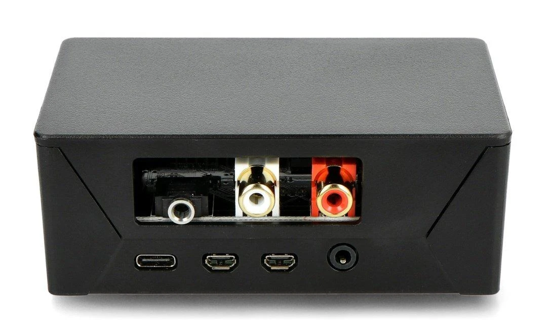 Dėklas HighPi Pro skirtas Raspberry Pi 4B ir HiFiBerry - universalus juodas