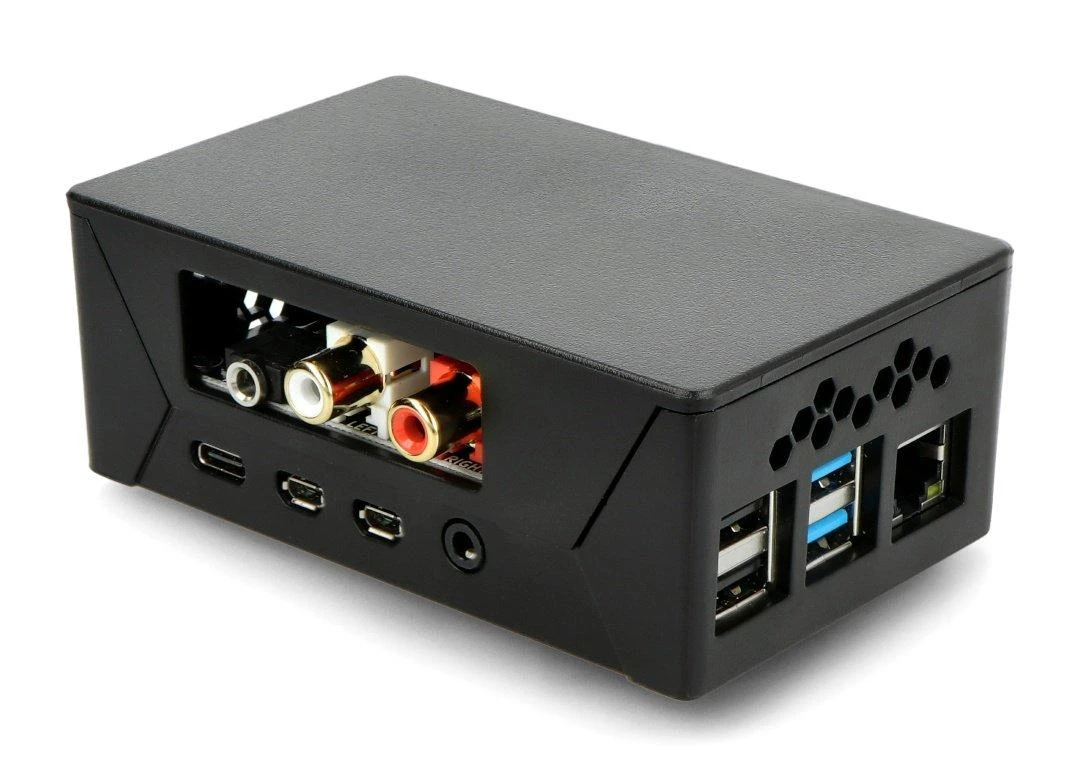 HighPi Pro korpusas Raspberry Pi su išorinėmis garso jungtimis