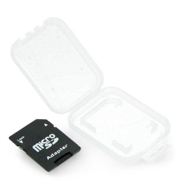 Micro SD adapteris su atidarytu dėkliuku