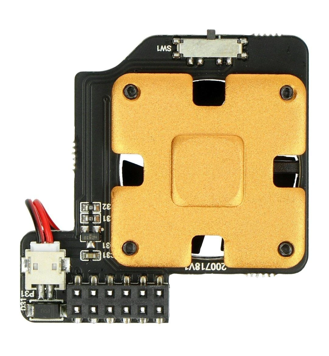 Dėklas skirtas Raspberry Pi 4B - Argon Poly + su mini ventiliatoriumi - juodas