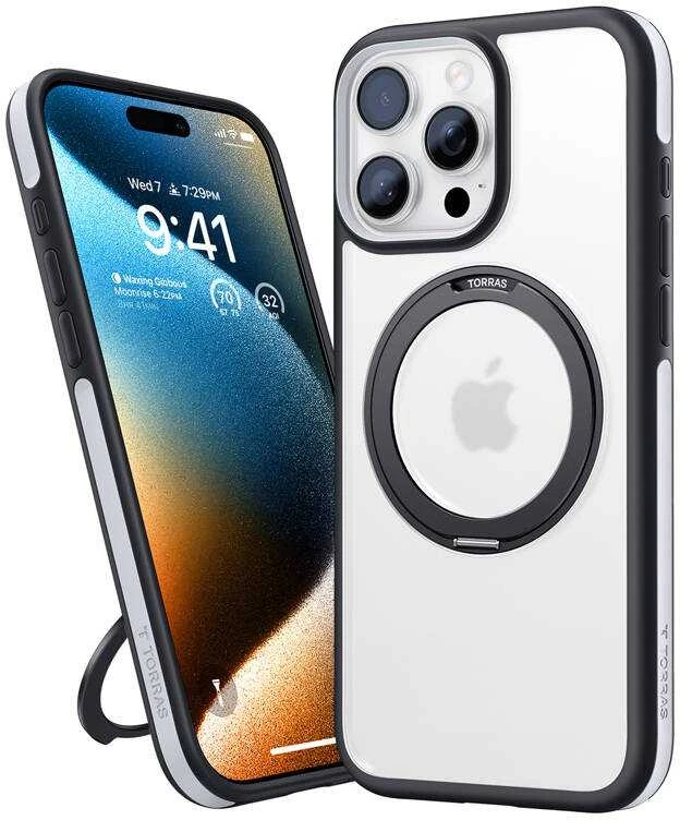 Dėklas Torras Ostand R Fusion dla iPhone 16 ProMax (Juoda)