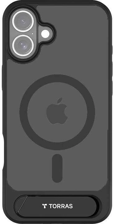 Dėklas Torras Pstand Series Case for iPhone 16 (juodas)