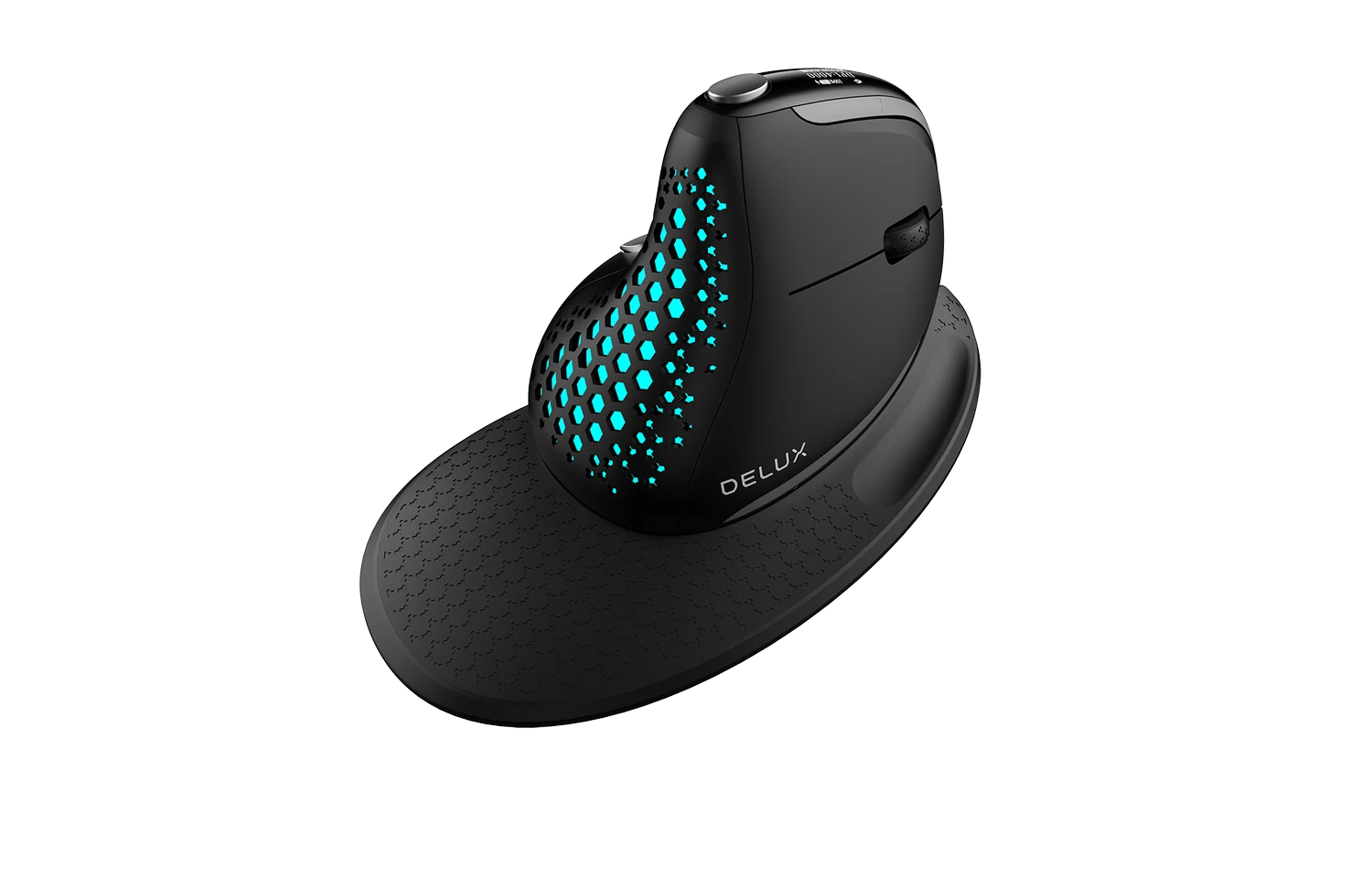 Belaidė ergonominė pelė Delux M618XSD BT+2.4G RGB