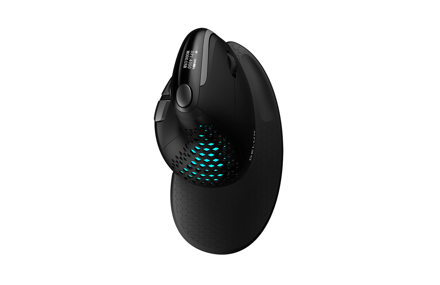 Belaidė ergonominė pelė Delux M618XSD BT+2.4G RGB