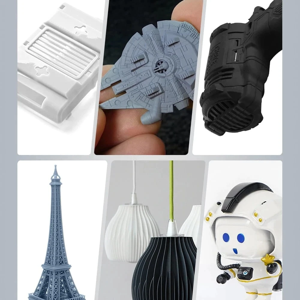 3D spausdintuvo derva – Anycubic UV Tough Resin 2.0 1L – balta aprašymas - Prekės nuotrauka