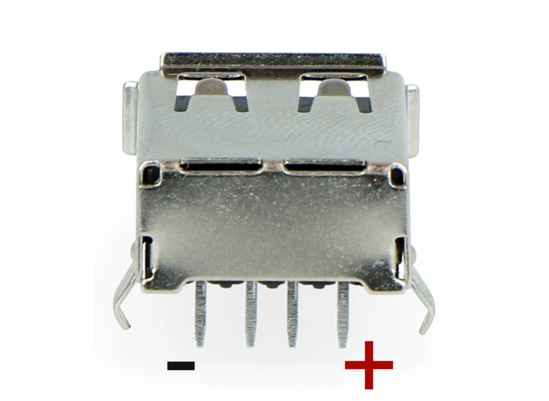 Oem A tipo USB lizdas - THT aprašymas - Prekės nuotrauka