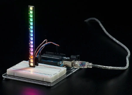 Adafruit NeoPixel Diodų juostelė - RGB LED 8xWS2812 5050 aprašymas - Prekės nuotrauka
