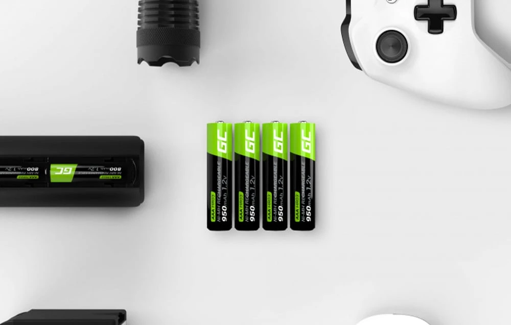 Green Cell Akumuliatorius Žalias Cell HR03 Ni-MH AAA 950mAh - 4vnt aprašymas - Prekės nuotrauka