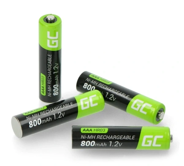 Green Cell Akumuliatorius Žalias Cell HR03 Ni-MH AAA 800mAh - 4vnt aprašymas - Prekės nuotrauka
