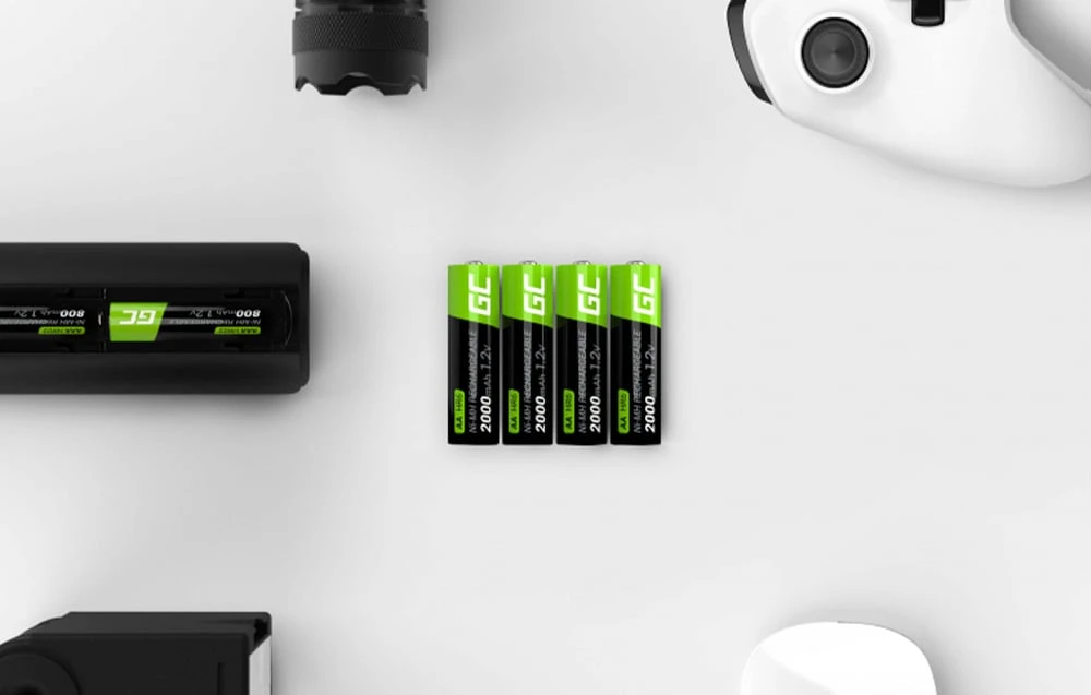 Green Cell Akumuliatorius Žalias Cell HR6 Ni-MH AA 2000mAh - 4vnt aprašymas - Prekės nuotrauka