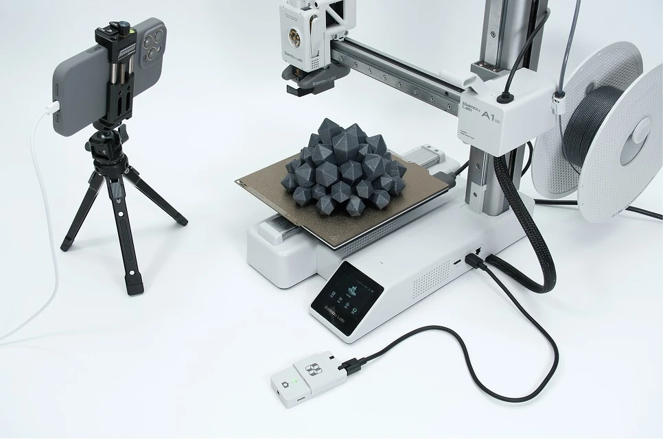 CyberBrick Time Lapse Hardware Kit – ZK005 – rinkinys skirtas kurti pagreitintus filmukus su 3D spausdintuvu – Bambu Lab aprašymas - Prekės nuotrauka