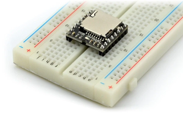 DFRobot DFPlayer mini MP3 grotuvas skirtas Arduino Micro SD aprašymas - Prekės nuotrauka