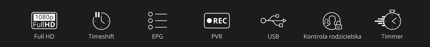 Kruger & Matz DVB-T2 HEVC H.265 mini imtuvas per HDMI aprašymas - Prekės nuotrauka