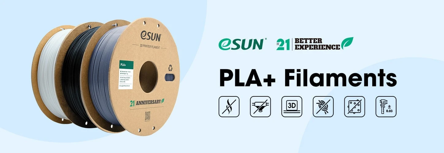 eSun PLA+ 1kg 1.75mm - Very Peri aprašymas - Prekės nuotrauka