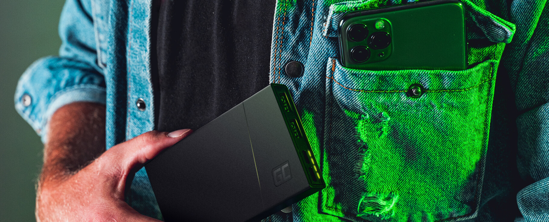 Green Cell Žalias Cell Žalias Cell Power Bank 10000mAh 18W PD USB C GC PowerPlay10S su greitu įkrovimu skirtas iPhone 15 14 13 12 11 X Samsung Galaxy iPad aprašymas - Prekės nuotrauka