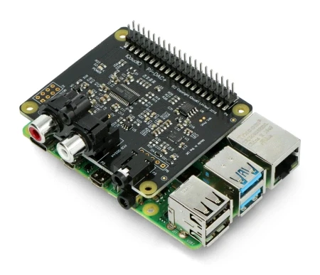 IQaudIO DAC+ - garso plokštė Raspberry Pi 4B/3B+/3B aprašymas - Prekės nuotrauka