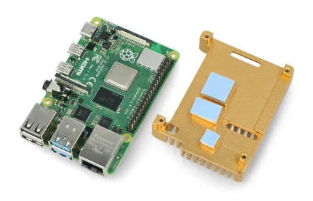 justPi korpusas Raspberry Pi 4B - aliuminis - juodas - LT-4B03 aprašymas - Prekės nuotrauka
