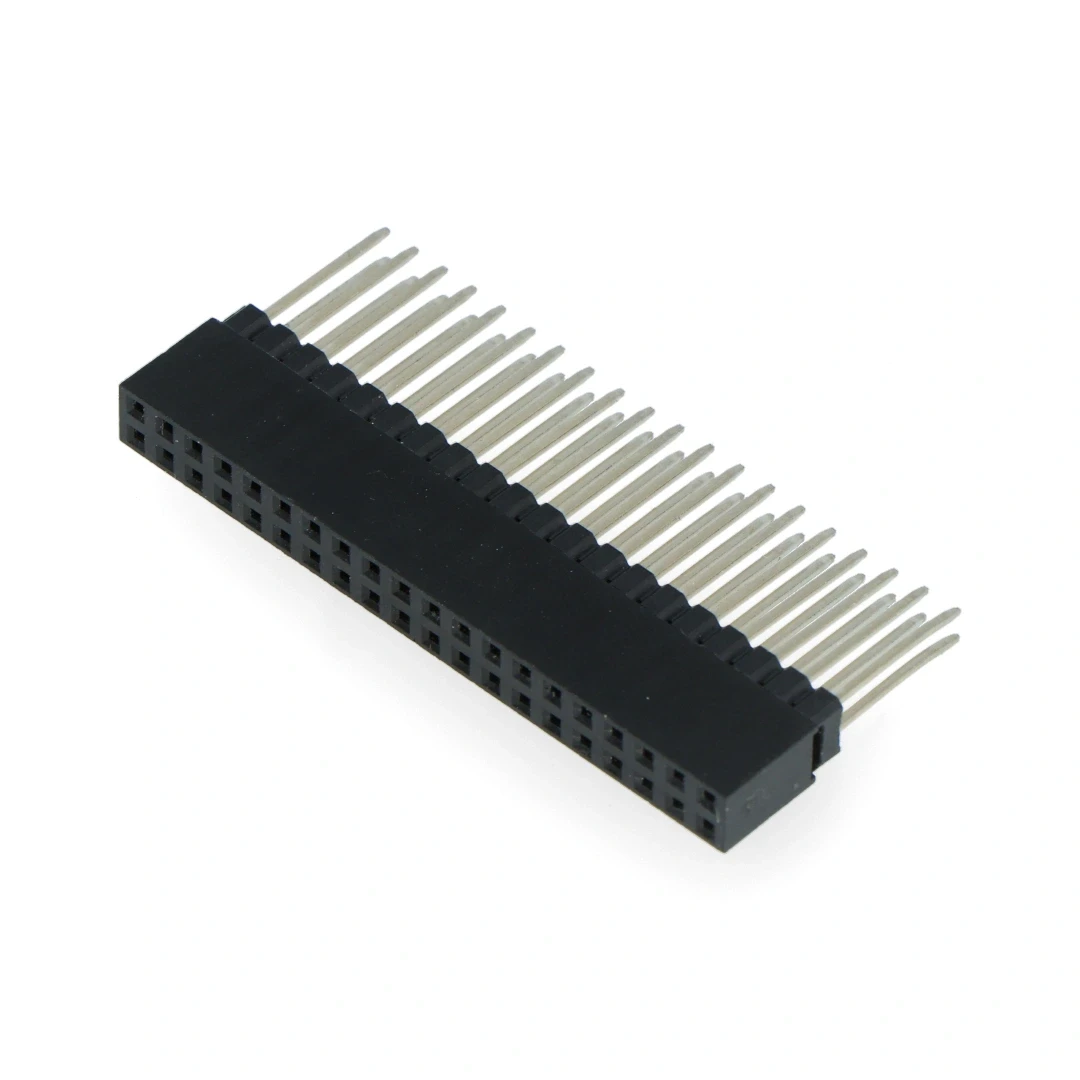 Oem Karpomas lizdas 2x20 kaiščių 2.54mm skirtas Raspberry Pi 4B/3B+3B/3/B+ - ilgi kaiščiai 12mm aprašymas - Prekės nuotrauka
