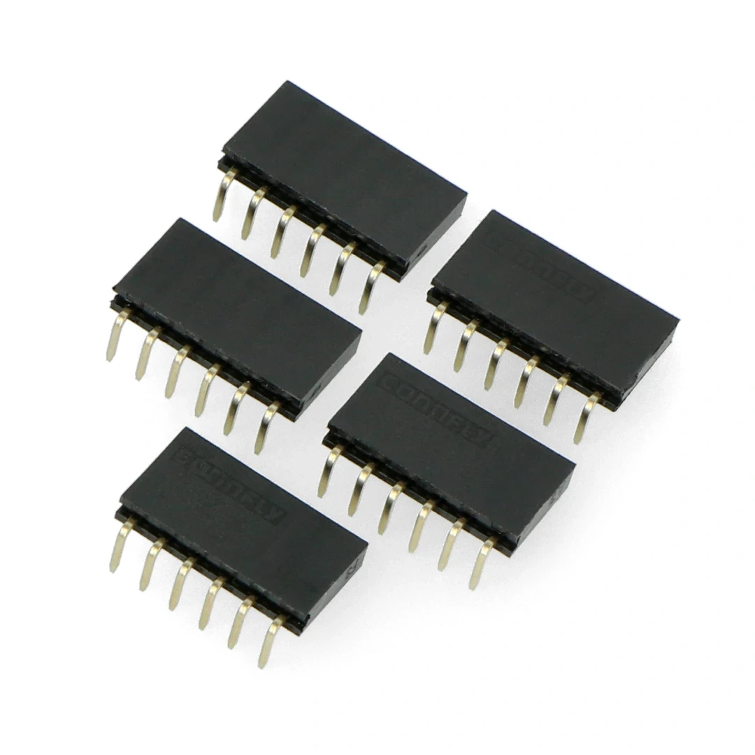 Oem Karpomas lizdas kampinis 1x6 kaiščių 2.54mm - 5vnt aprašymas - Prekės nuotrauka