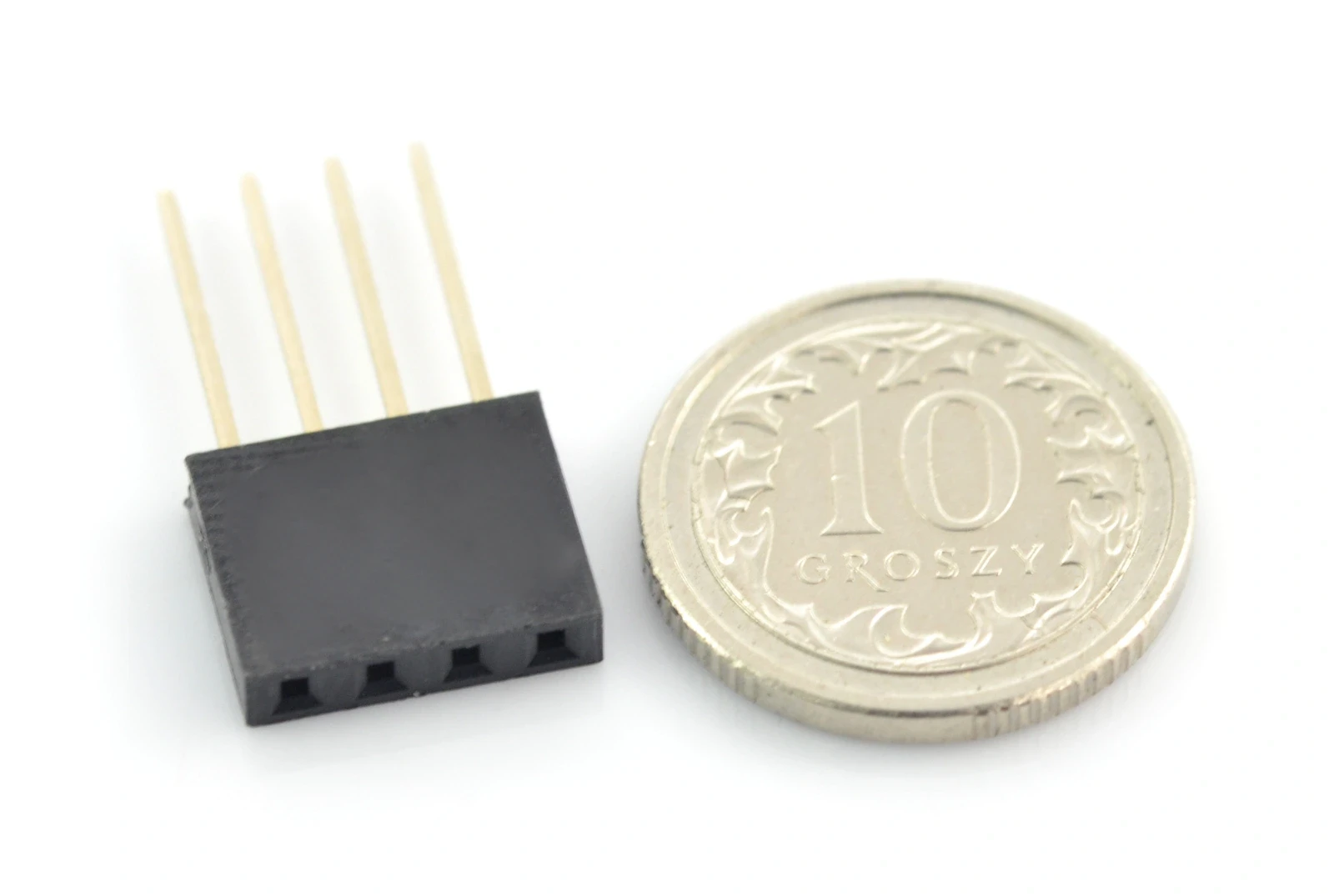 Oem Karpomas lizdas tiesus 1x4 kaiščių 2.54mm - vertikalus ilgas - 5vnt aprašymas - Prekės nuotrauka