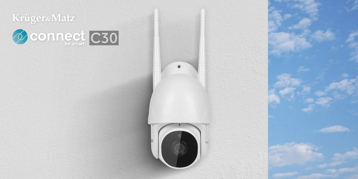 Kruger & Matz Connect C30 Tuya Wi-Fi apsaugos kamera aprašymas - Prekės nuotrauka