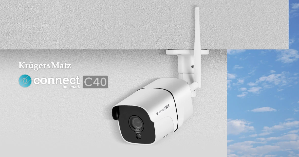 Kruger & Matz Connect C40 Tuya Wi-Fi apsaugos kamera aprašymas - Prekės nuotrauka