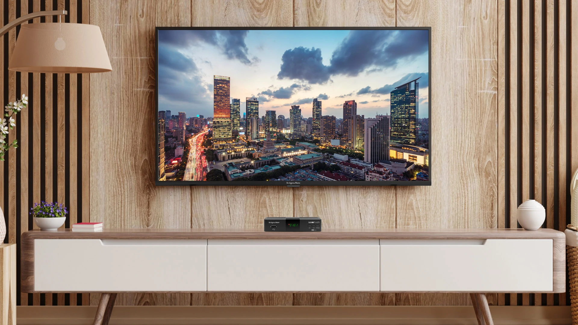 Kruger & Matz DVB-T2 H.265 HEVC imtuvas aprašymas - Prekės nuotrauka