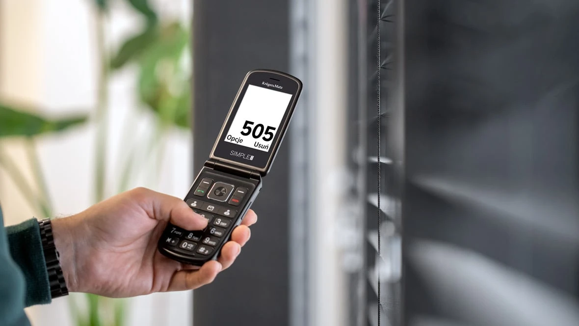 Kruger & Matz GSM telefonas senjorams Simple 929 aprašymas - Prekės nuotrauka