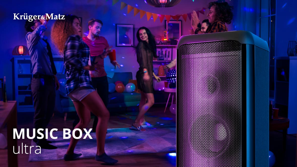 Kruger & Matz Music Box Ultra nešiojamas belaidis garsiakalbis aprašymas - Prekės nuotrauka